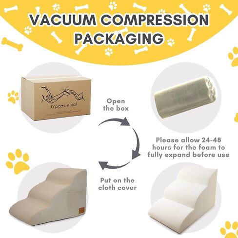 Dog Stairs for Small Dogs 19.7"H 4 Step Dog Steps for Dogs to get on Bed and Couch Pet Steps for Small Dogs and Cats, Non-Slip Sturdy Indoor Green Pet Stairs in Saudi Arabia