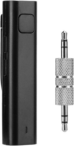 Bluetooth Aux Receiver for Car, Portable Car Audio Receiver Audio Adapter, volume adjustment, up and down track selection, voice prompts, Noise Cancelling, Music Streaming, for Car, Home(black) in Saudi Arabia