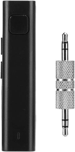 Bluetooth Aux Receiver for Car, Portable Car Audio Receiver Audio Adapter, volume adjustment, up and down track selection, voice prompts, Noise Cancelling, Music Streaming, for Car, Home(black) in Saudi Arabia