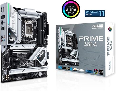 اسس لوحة ام برايم Z690-A LGA 1700 (انتل الجيل 12) ATX (16+1 DrMOS، PCIe 5.0، DDR5،4X M.2، انتل 2.5 GB LAN، USB 3.2 الجيل الثاني لوحة امامية نوع C، ثاندربولت 4، اضاءة RGB مزامنة اورا)، 12×9.6 انش in Saudi Arabia