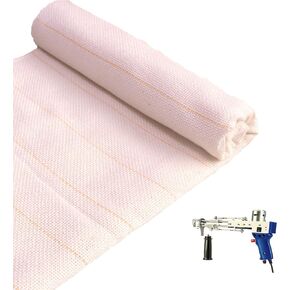 39’’x59’’ Primary Tufting Cloth with Marked Lines, Premium Tufting Fabric for Rug Tufting, Monks Cloth for Tufting Gun &Punch Needle.