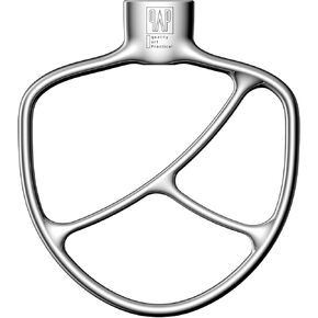 Flat Beater Replacement for Cuisinart 5.5-Quart Stand Mixer/Polished 18/8 Stainless Steel Accessories/No coating/Dishwasher Safe
