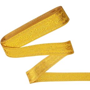 بوهو الجاكار الشريط تقليم 7 ياردة الأحمر الجاكار الشريط خمر التطريز الجاكار تقليم لخياطة الستار عوائق عيد الميلاد إكليل هدية التغليف in Kuwait