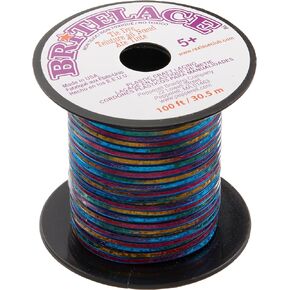 Pepperell RBS5010 Tie Dye Rexlace Plastic Lacing, 0.0938" by 33 yd, Blue