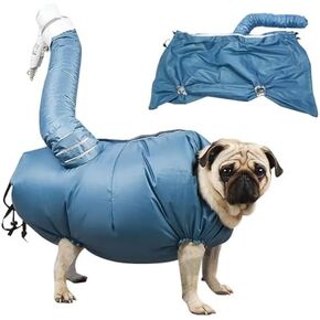 معطف مجفف شعر الكلاب من مانون روزا، بدون استخدام اليدين وقابل للطي وسريع الجفاف، أداة للعناية بالحيوانات الأليفة للكلاب والقطط الصغيرة والمتوسطة والكبيرة، تجفيف 360 درجة مع حقيبة تجفيف الشعر في الحمام (متوسط) in Kuwait