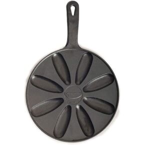 Norpro Pre-Seasoned Pepper Popper Pan, 9-inch, Black