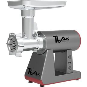Premium Quality Butcher Series Electric Meat Grinder & Sausage Stuffer, Home Kitchen Use Heavy Duty Electric Metallic Grade Silver 2 Blades Plates 2000w Max 5.5 Lbs/ Hour