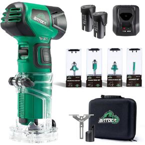 أداة توجيه حافة النخيل اللاسلكية ماكس 12 فولت من باتوكا، 2 قطعة 12 فولت 2.0 أمبير في الساعة بطاريات ليثيوم أيون وشاحن سريع متضمنة، مجموعة تشذيب خشبية خفيفة الوزن مع 4 قطع توجيه H10، حقيبة توجيه باتوكا إيفا in Kuwait