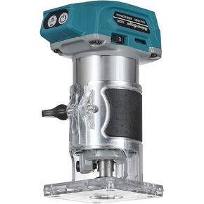 Cordless Compact Wood Router Tool,Woodworking Trimmer Palm Router Suitable for Makita Battery, 5 Speeds for Wood Trimmer Cutting,Tool Only