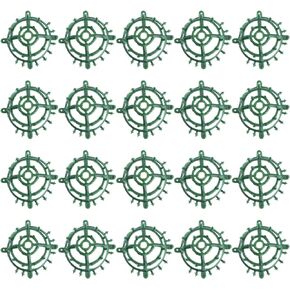 Yardwe 20Pcs Egg Floral Cage Flower Arrangement Holder Bouquet Holders Floral Design Tools for DIY Crafts Handmade Grass Half Ball Supplies