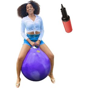 WALIKI Hopper Ball | Adults 13-101 | Hippity Hop | Jumping Hopping Ball | Space Hopper | Purple 29"