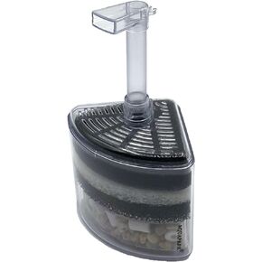 Aquapapa Corner Filter Bio Sponge Ceramic Air Pump Driven for Fry Shrimp Nano Fish Tank Aquarium XY-2008 (Ship from CA USA)