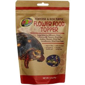 Zoo Med Tortoise & Box Turtle Flower Food Topper 1.4 oz - Pack of 22