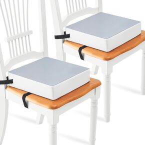2 Pcs Toddler Booster Seat for Dining Table, Bottom Booster Seat for Table, Child/Kids/Baby Booster Seat for Dining Table with 2 Adjustable Strap Buckle, Portable Travel Booster Seat for Chair