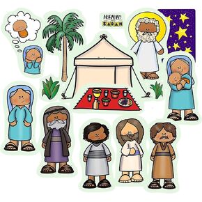 Abraham & Sarah Bible Felt Set Old Testament Story Flannel Board Kids Flannelbaord (Precut- Ready to Play)