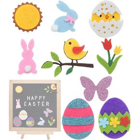 9 قطع من ملحقات لوحة أحرف عيد الفصح لقضاء العطلات الموسمية الربيعية ورأى لوحة أحرف الديكور ورأى لوحة الرموز ورأى قطع رمز لوحة الرسائل (اللوحة غير متضمنة) in Kuwait