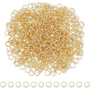 UNICRAFTALE About 180Pcs 6 Sizes Rainbow Color 304 Stainless Steel Open Jump Rings Round Ring Inner Diameter 2.5~7mm Open Jump Rings Metal Rings for Bracelet Necklace Jewlery Making