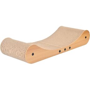 Cat Scratcher Cardboard Bed, 27.5" Extra Large Cat Scratch Sofa Bed, Cat Scratcher Lounge Bed for Indoor Cats, 27.5 x 10 Inches Cat Couch Bed - Scratching Board