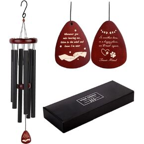 Pet Memorial Wind Chime, Dog Memorial Gifts for Loss of Dog, 37" Sympathy Wind Chimes in Memory of Dog Cat, Pet Loss Bereavement Gifts,Loss of Dog Sympathy Gifts, Pet Remembrance Gifts