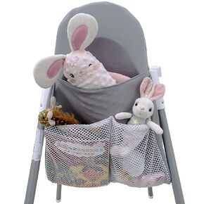 High Chairs Pocket, Suitable for IKEA Antilop High Chair, High Chair Accessories(Gray)