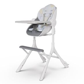 Oribel Cocoon Z High Chair & Recliner | Easy to Clean & Adjustable High Chair for Babies and Toddlers (Ice Grey) + Seat Liner Combo