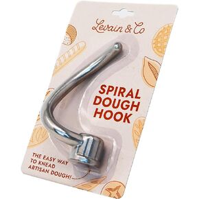 Levain & Co Stainless Steel Dough Hook,Spiral Dough Hook for KitchenAid Artisan/Classic/Ultra Power Series Stand Mixers,Fits all 4.5 & 5qt Tilt-Head Models,Bake Artisanal Bread & Pizza Like a Pro!