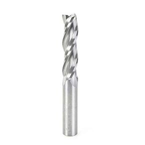 Amana Tool - 46114 Solid Carbide Spiral Plunge 3/8 Dia x 1-1/4 x 3/8" Shank Up-Cut, 3-
