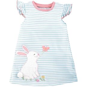 Mud Pie One Size Baby Girl Bunny T-Shirt Dress