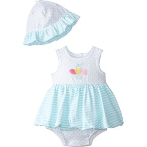 Little Me Baby Girls' Flower Basket Popover and Hat