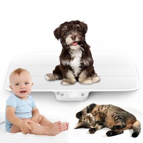 Multi-Function Pet Scale with Hold Function for Infants, Newborns, Puppies, and Cats - Tracks Weight and Height up to 66lb and 24in - Perfect for Your Furry Family Members