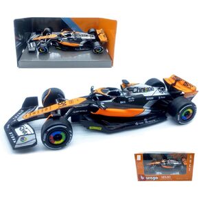 Bburago 1:43 2023 British GP F1MCL60#81 Oscar Alloy Racing Car 1/43 MCL60#81 Formula One Die Cast Adult Collection Vehicles Model Car