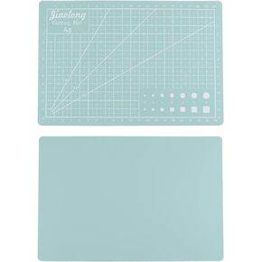 HARFINGTON 2pcs A4 Self-Healing Cutting Mat 12"x9" Double-Sided Craft Cutting Board for DIY Art Work Sewing Cutting, Black