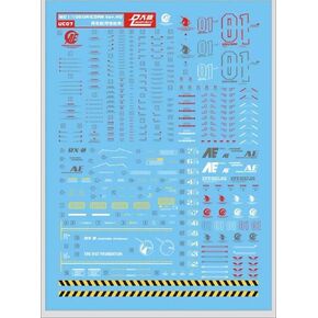 ANSAI Decals Decal fits Hobby MG Unicorn RX-0 Modeling Decals