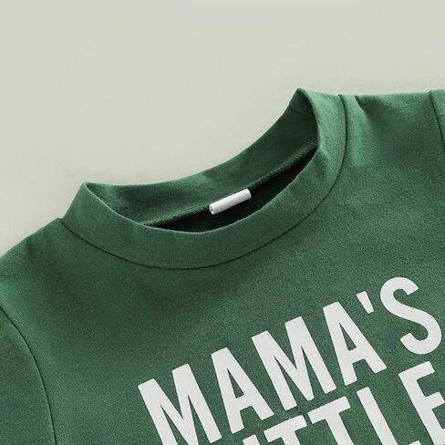 Toddler Baby Boy St. Patrick's Day Clothes Short Sleeve Letter Print T-Shirt Tops Casual Drawstring Pants Outfits in Kuwait