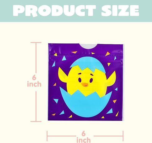 JOYIN 96 Pcs Easter Plastic Gift Bags, Easter Large Treat Bags for Kids, Easter Draw String Treat Goodie for Basket Party Favor and Classroom Prize Supplies Gift Wrapping in Saudi Arabia