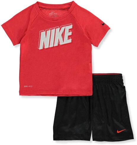 Nike Boys' 2-Piece Shorts Set Outfit - red Multi, 18 Months in Saudi Arabia
