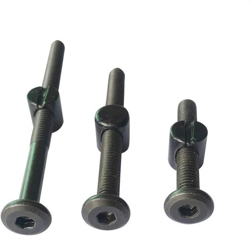 أسود سرير الطفل سرير مسامير الأجهزة استبدال عدة 15-Set M6x40/50/60/70/80 مللي متر عرافة المقبس رئيس الترباس و برميل المكسرات مجموعة متنوعة in Kuwait