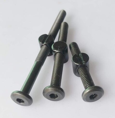 أسود سرير الطفل سرير مسامير الأجهزة استبدال عدة 15-Set M6x40/50/60/70/80 مللي متر عرافة المقبس رئيس الترباس و برميل المكسرات مجموعة متنوعة in Kuwait