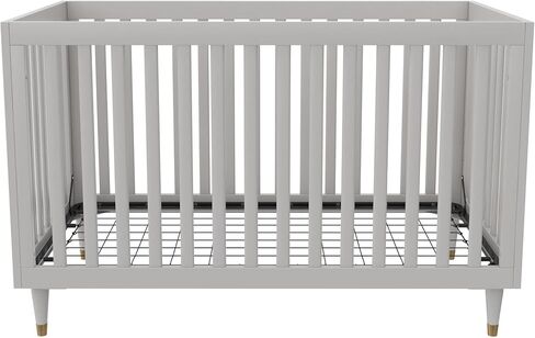 سرير أطفال روان فالي فلينت 3 في 1 من ليتل سيدز، أبيض/أسود مع أرجل خشبية in Kuwait