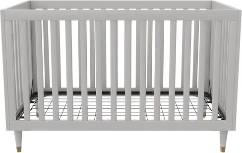 سرير أطفال روان فالي فلينت 3 في 1 من ليتل سيدز، أبيض/أسود مع أرجل خشبية in Kuwait