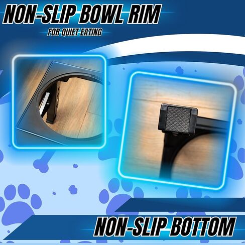 THREE BRO'S PET BOWL'S Raised, Elevated Pet Bowl Stand with 5 Adjustable height's, 2 Stainless Steel bowl's with Non Slip Bottom, 2 Bonus Toys in Saudi Arabia