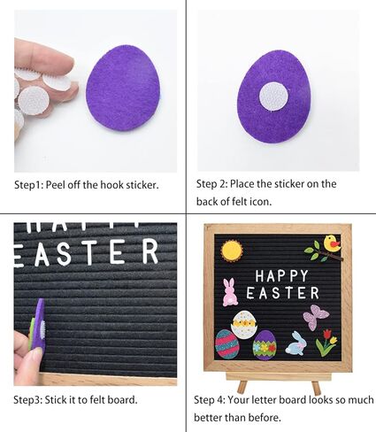 9 قطع من ملحقات لوحة أحرف عيد الفصح لقضاء العطلات الموسمية الربيعية ورأى لوحة أحرف الديكور ورأى لوحة الرموز ورأى قطع رمز لوحة الرسائل (اللوحة غير متضمنة) in Kuwait