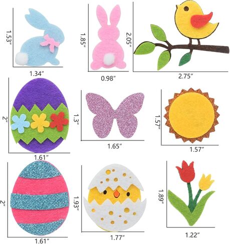 9 قطع من ملحقات لوحة أحرف عيد الفصح لقضاء العطلات الموسمية الربيعية ورأى لوحة أحرف الديكور ورأى لوحة الرموز ورأى قطع رمز لوحة الرسائل (اللوحة غير متضمنة) in Kuwait