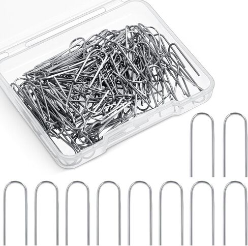 200Pcs High Temperature Nichrome Wire for Ceramic, Jump Rings for Jewelry Making, 21 Gauge with Plastic Storage Box, U Hanger Hook for DIY Pendant Ornament Fusing Wire for Ceramic Kiln Glass in Kuwait