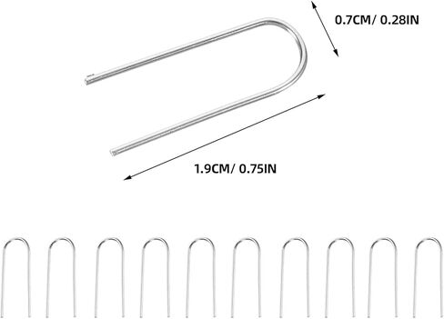 200Pcs High Temperature Nichrome Wire for Ceramic, Jump Rings for Jewelry Making, 21 Gauge with Plastic Storage Box, U Hanger Hook for DIY Pendant Ornament Fusing Wire for Ceramic Kiln Glass in Kuwait