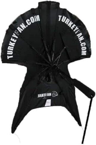KillerGear JakeFan، ديك رومي Jake Fanning بدون استخدام اليدين للصيد بالبندقية أو القوس أو التصوير أو المشاهدة، رأس ثلاثي الأبعاد محمول ومتين مع نافذة مخصصة، حصة أرضية مدمجة، قناع الوجه، حقيبة حمل in Saudi Arabia