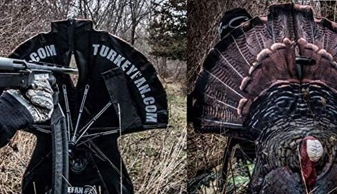 KillerGear JakeFan، ديك رومي Jake Fanning بدون استخدام اليدين للصيد بالبندقية أو القوس أو التصوير أو المشاهدة، رأس ثلاثي الأبعاد محمول ومتين مع نافذة مخصصة، حصة أرضية مدمجة، قناع الوجه، حقيبة حمل in Saudi Arabia