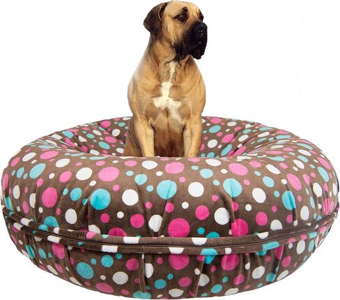 سرير Bessie and Barnie Signature Cake Pop الفاخر للغاية المصنوع من الفرو الصناعي للحيوانات الأليفة/الكلاب (أحجام متعددة) in Kuwait