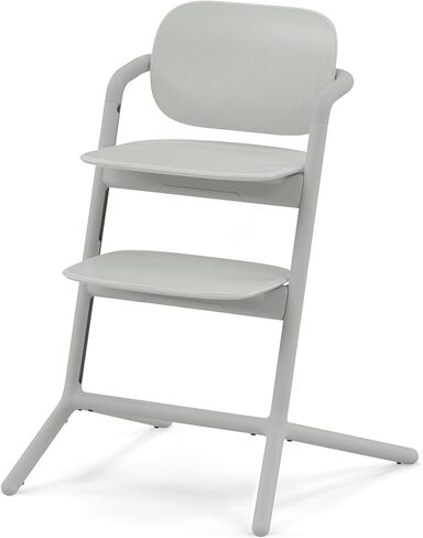 نظام الكرسي العالي سايبكس ليمو 2، ينمو مع طفل يصل وزنه إلى 209 رطل، تعديل الارتفاع والعمق بيد واحدة، ميزة أمان العجلات المضادة للطرف - أبيض رملي in Kuwait