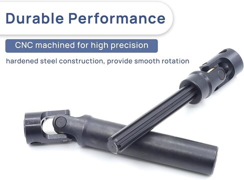 Stainless Steel Driveshaft with Black Coating Heavy-Duty Drive Shaft for TRX4 Axial SCX10 90046 AXI03007 Redcat Gen 8 RC 1/10 Crawler Car Upgrade Accessories(95-130MM) in Saudi Arabia